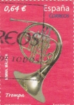 Sellos de Europa - Espaa -  instrumentos musicales- trompa