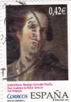 Stamps Spain -  autorretrato Mariano Salvador Maella real academia de bellas artes de san fernando