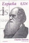 Stamps Spain -  personaje- charles Darwin