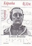 Stamps Spain -  personaje- Louis Braille