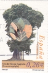 Stamps Spain -  arboles-ficus de hoja de magnolia