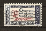 Stamps United States -  Credo Americano.