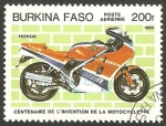 Stamps Burkina Faso -  Centº de la motocicleta