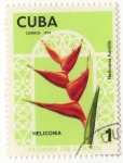 Stamps Cuba -  Flores de Jardin.- Heliconia Humilis