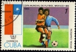 Sellos de America - Cuba -  Copa Mundial de Futbol Mexico-86.- CHILE