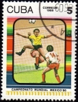 Stamps Cuba -  Campeonato Mundial Mexico` 86