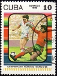 Stamps Cuba -  Campeonato Mundial Mexico` 86