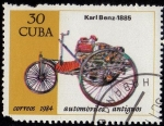 Stamps Cuba -  Automoviles Antiguos.- Karl Benz  1885