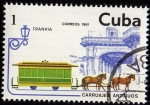 Stamps Cuba -  Carruajes Antiguos .- TRANVIA