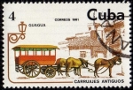 Sellos del Mundo : America : Cuba : Carruajes Antiguos .- GUAGUA