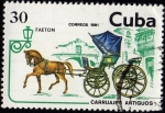 Stamps America - Cuba -  Carruajes Antiguos .- FAETON