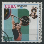 Sellos de America - Cuba -  XII Juegos Olímpicos Moscú 80