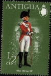 Stamps : America : Antigua_and_Barbuda :  Officer, 59 th Foot, 1797