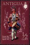 Stamps : America : Antigua_and_Barbuda :  Drummer Boy, 4th King´s Own Regiment 1759