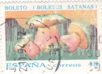 Stamps Spain -  micología- (boletus satanas)