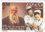 Stamps Spain -  175 aniversario del nacimiento del dr.federico rubio