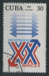 Sellos de America - Cuba -  XX Aniv. MINCEX