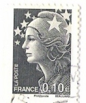 Stamps : Europe : France :  Sello básico Marianne Francia