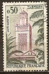 Stamps : Europe : France :  Grande Mezquita de Tlemcen (Argelia).