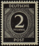 Stamps Germany -  cifras  