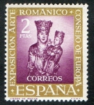 Sellos de Europa - Espa�a -  1367-  VII Exposición del Consejo de Europa. Virgen de Irache.