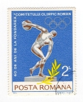 Stamps : Europe : Romania :  60 aniversario del comite olimpico rumano