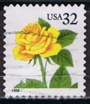 Stamps United States -  Scott  3049 Rosa Amarilla (7)