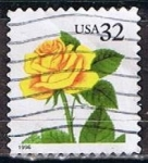 Sellos de America - Estados Unidos -  Scott  3049 Rosa Amarilla (9)