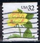 Stamps United States -  Scott  3054 Rosa Amarilla