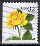 Stamps United States -  Scott  3049 Rosa Amarilla (11)