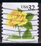 Stamps United States -  Scott  3054 Rosa Amarilla (6)