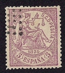 Stamps Spain -  Alegoria de la Justicia - I Republica