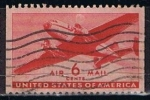 Stamps : America : United_States :  Scott  C25 Transprte en avion