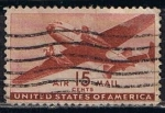 Stamps : America : United_States :  Scott  C28 Transprte en avion