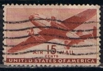 Stamps United States -  Scott  C28 Transprte en avion