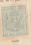 Stamps Spain -  Antillas Posesion Española Ed. 1875
