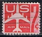 Stamps : America : United_States :  Scott  C60 Avion rojo