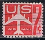 Sellos de America - Estados Unidos -  Scott  C60 Avion rojo