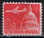 Stamps : America : United_States :  Scott  C64 Avion y Capitolio