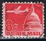 Stamps United States -  Scott  C64 Avion y Capitolio (2)