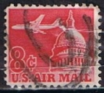 Stamps : America : United_States :  Scott  C64 Avion y Capitolio (4)