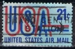 Sellos de America - Estados Unidos -  Scott  C81 USA y avion (2)