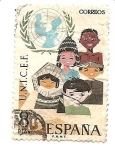 Stamps Spain -  unicef