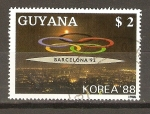 Stamps America - Guyana -  CLAUSURA   DE   LOS   JUEGOS   OLÌMPICOS   DE   KOREA