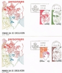 Stamps Spain -  SPD PERSONAJES 1986