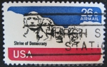 Stamps United States -  shrine of democracy