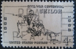 Sellos de America - Estados Unidos -  civil war centennial