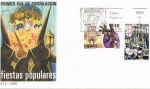 Stamps Spain -  SPD FIESTAS POPULARES 1987