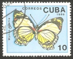 Sellos de America - Cuba -  mariposa mynes sestia