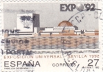 Stamps Spain -  EXPO-92  pabellón de españa